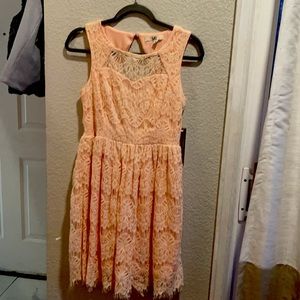 Peach Lace Dress!